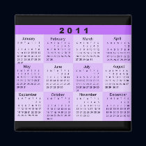 2011 Year at a Glance Calendar magnets