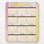 2011 Year at a Glance Calendar Mousepad