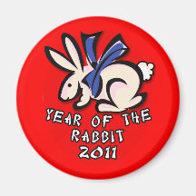 2011 Year of the Rabbit Apparel and Gifts Magnets