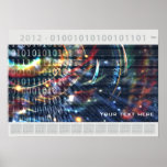 2012 01001010100101101 - Poster-Type Wall Calendar