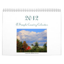 2012 A Simple Country Calendar