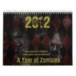 2012 a year of zombies calendar