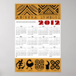 2012 Adinkra Calendar Print