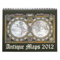 2012 Antique Maps Wall Calendar