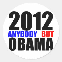 2012: Anybody But Obama Stickers