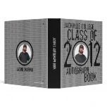 2012 Autograph Graduation Book Binder Gray