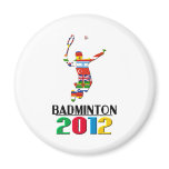 2012: Badminton Refrigerator Magnet