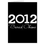 2012 - Barack Obama blue Greeting Card