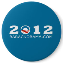 2012 Barack Obama Re-election Design Pinback Buttons