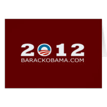 2012 Barack Obama Re-election Design Greeting Card