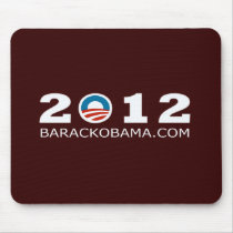 2012 Barack Obama Re-election Design Mouse Pad