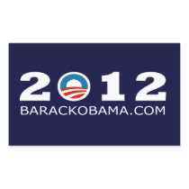 2012 Barack Obama Re-election Design Rectangle Stickers