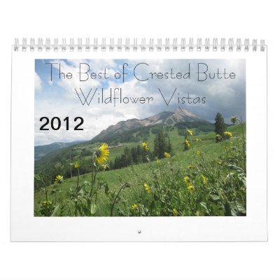 2012 Best of Crested Butte Wildflower Vistas Calendars by floweradventures
