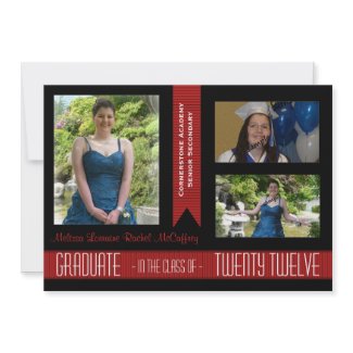 2012 Black & Red Ribbons Grad Class Announcement