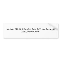 2012 BUMPER STICKER