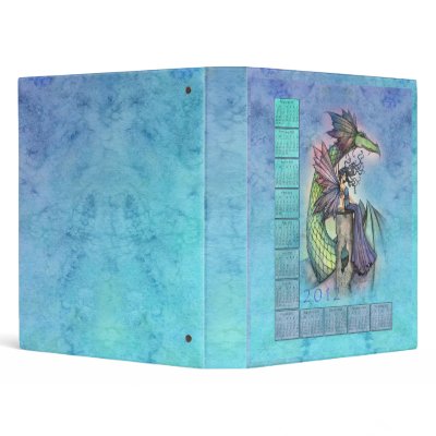 2012 Calendar Binder Fairy and Dragon by robmolily