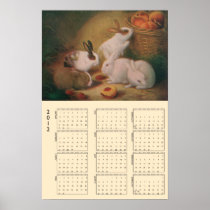 2012 Calendar - Bunnies posters