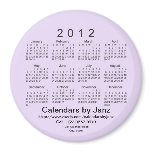 2012 Calendar Business Card Template Refrigerator Magnets