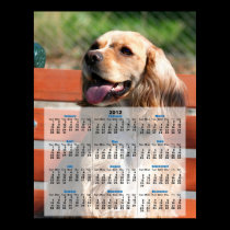 2012 Calendar Cocker spaniel poster posters