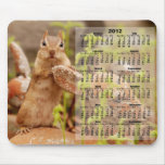 2012 Calendar - Cute Chipmunk Mousepad