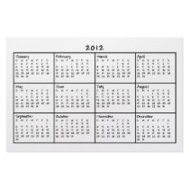 2012 Calendar Full Color Flyer