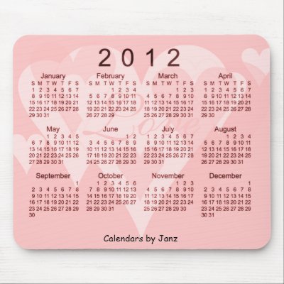 2012 Calendar Mousepads by Calendars_by_Janz