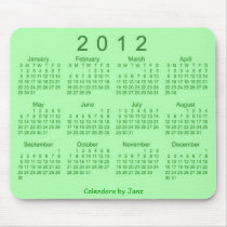2012 Calendar Mouse Pad