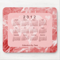 2012 Calendar of Love Mouse Pad