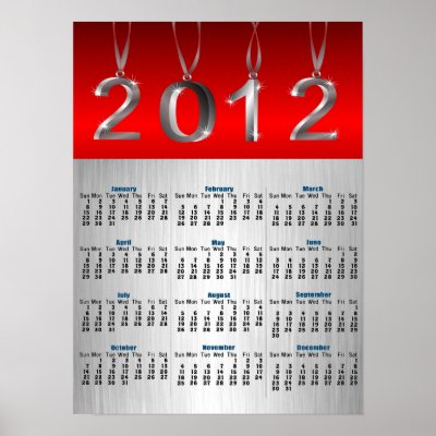 Print Calendars 2012 on 2012 Calendar Poster Print From Zazzle Com