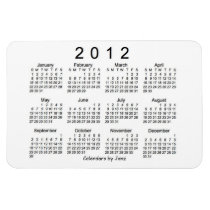 2012 Calendar Flexible Magnets