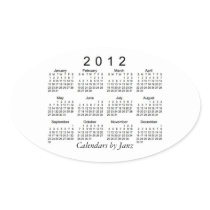 2012 Calendar Stickers