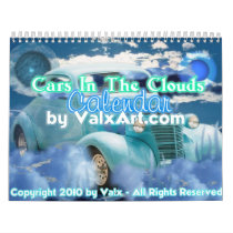 2012 Cars in the clouds calendar by valxart