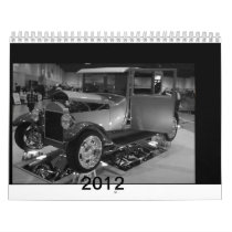 2012 Cars of yesterday in black and white calendars