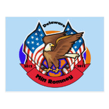 2012 Delaware for Mitt Romney Postcard