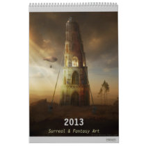 fantasy, science fiction, surreal, fairytales, funny, houk, art, gothic, art calendars, calendar 2013, cool, dreamland, towers, castle, countryside, spiritual, gift, baloon, dreams, mysterious, wonderful, wonderland, spirit, eerie, country, landscape, fish, magic, windmill, unique, cottage, artworks, chic, home, fiction, bestseller, digital art, awesome, Calendar with custom graphic design