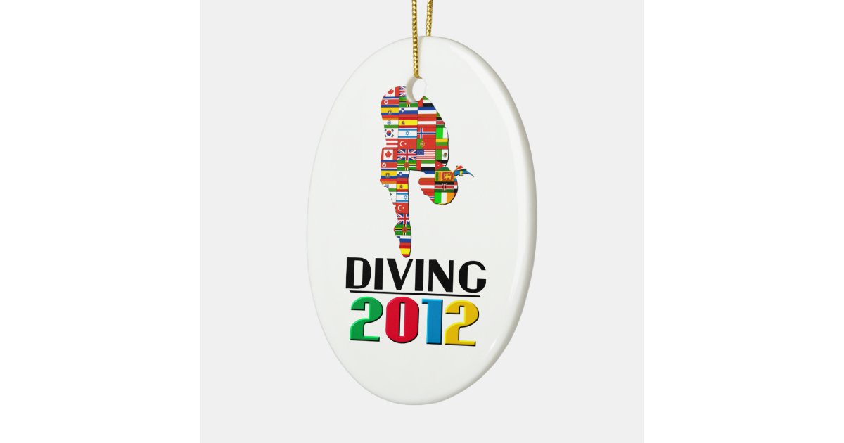 2012 Diving Ornament Zazzle