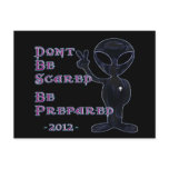 2012 - Don't Be Scared... Be Prepared Post Cards