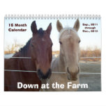 2012 Down at the Farm 16 Mo. Calendar