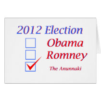 2012 Election Obama Romney Anunnaki Cards