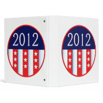 2012 election seal red and blue vote voting binders