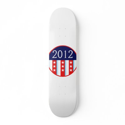 2012 election seal red and blue vote voting skateboard by GoVote2012