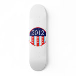 2012 election seal red and blue vote voting skateboard