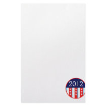 2012 election seal red and blue vote voting stationery paper