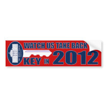 2012 Election - Take Back The Key Bumper Sticker