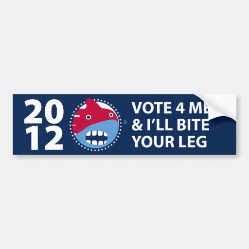 2012 Elections. The honest candidate sticker Bumper Sticker