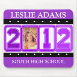 2012 ELECTRIC PURPLE PHOTO GRADUATION mousepads
