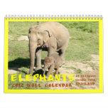2012 Elephants  Calendar (of Elephant Nature Park)