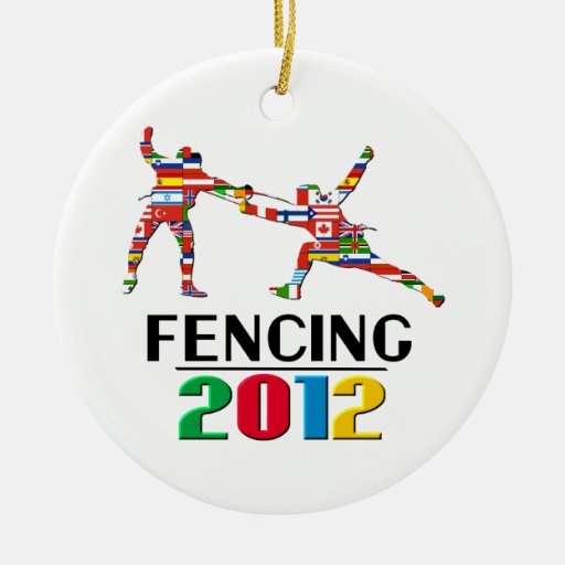 2012 fencing ornament zazzle 2012 fencing ornament zazzle