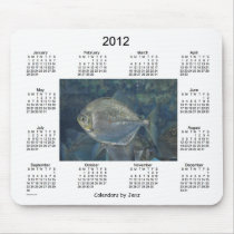2012 Fish Calendar Mouse Pad