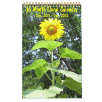 2012 - Floral Calendar - 16 Month
